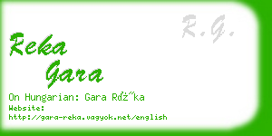 reka gara business card